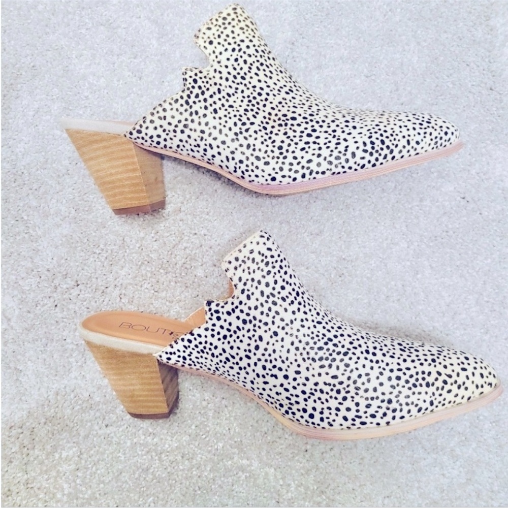 Corkys Black and White Spotted Mules - Picture 5 of 10